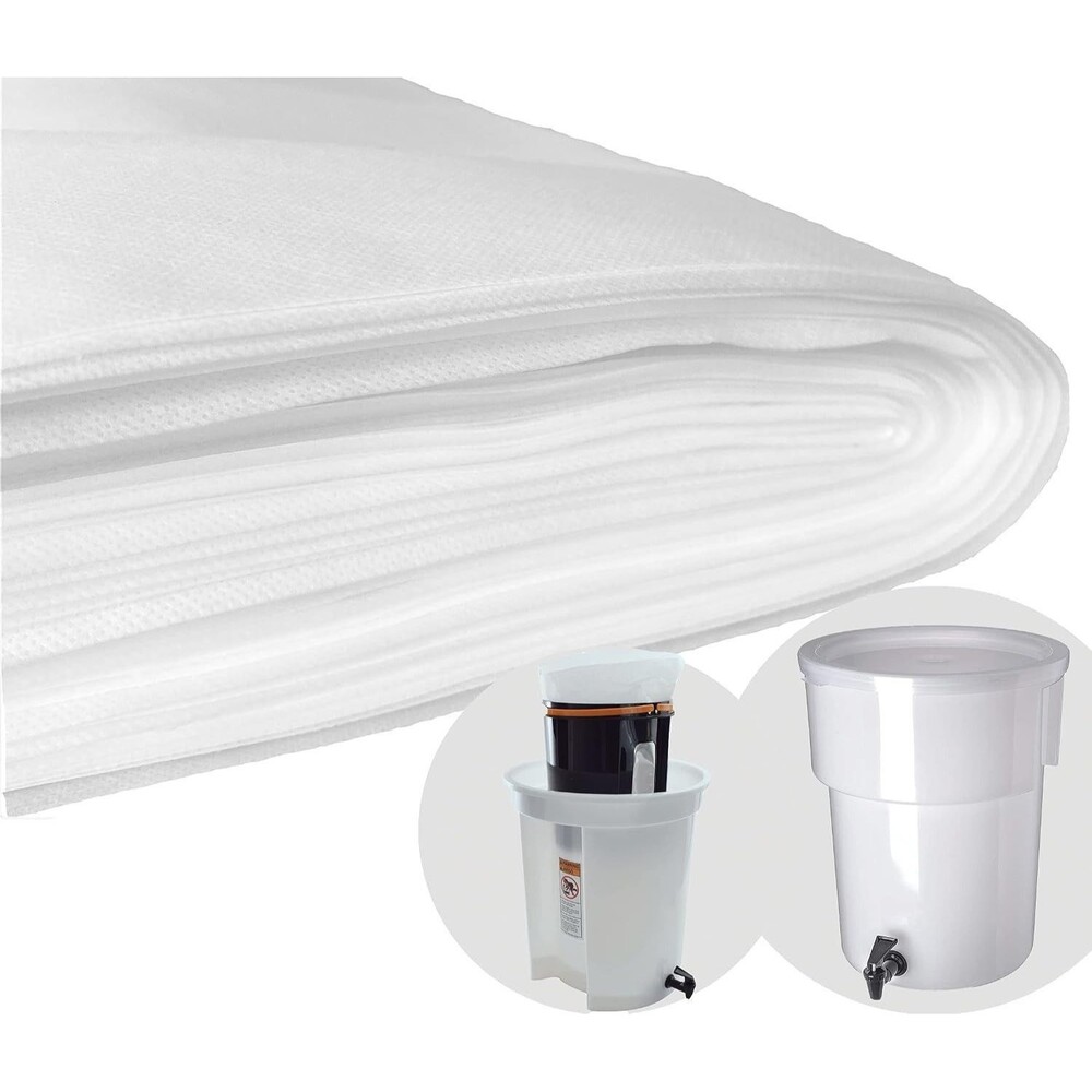 (50 Pack) 5-Gallon, Commercial Cold Brew Coffee Filters, 20" x 20"